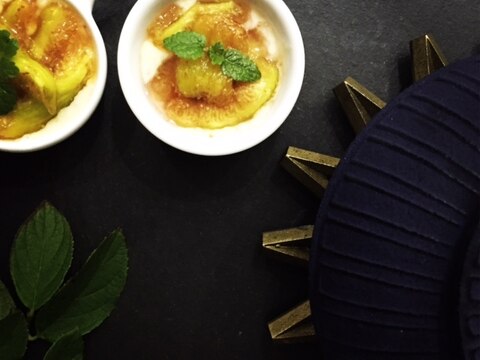 簡単!本みりんでいちじくのコンポート・レアチーズ風